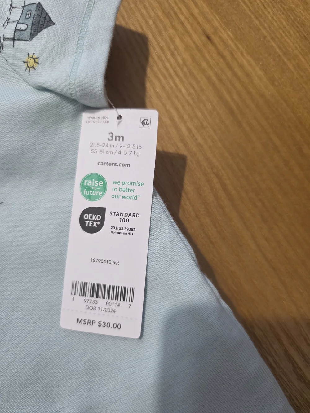 Carter's Baby Blue Ocean Print Short-Sleeve One-Piece (5-Pack)